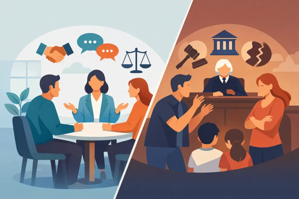 Mediation Versus Family Court: What Fits?