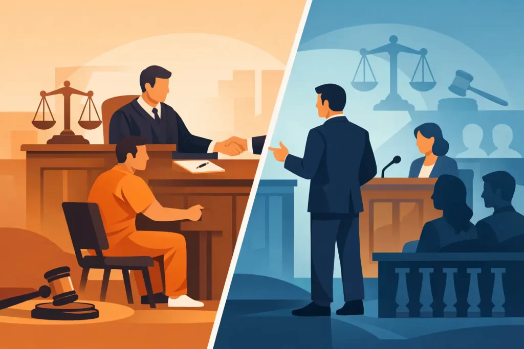 Pleading Guilty vs Trial: What Changes?